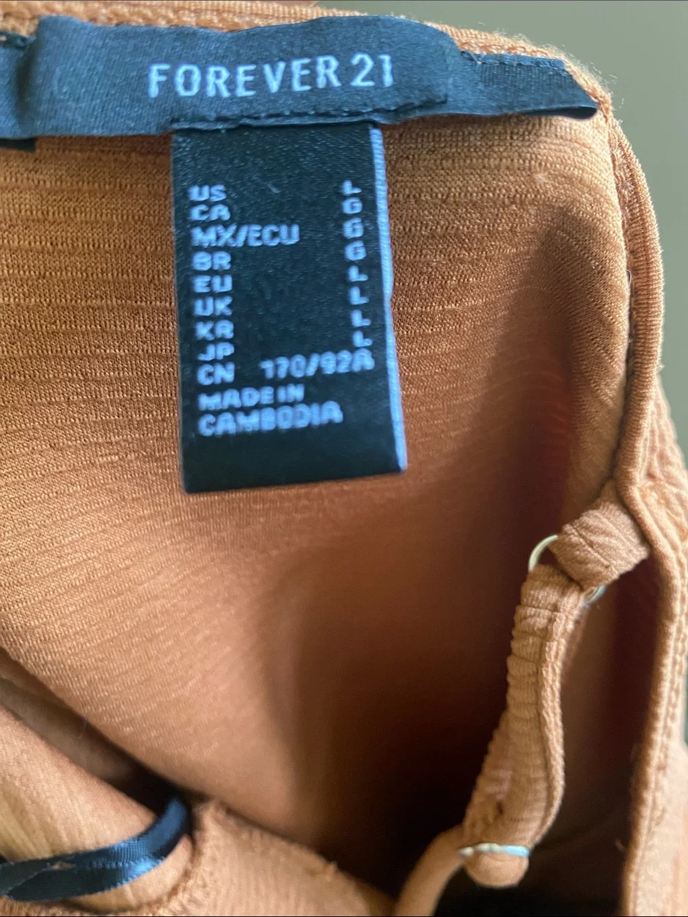 Forever 21 Copper-Brown Midi Slip Dress - Picture 10 of 11